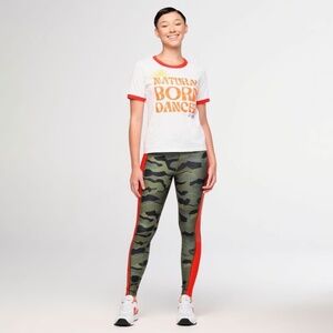 NWT Zumba Explore Ringer Tee - Wear It Out White, XL